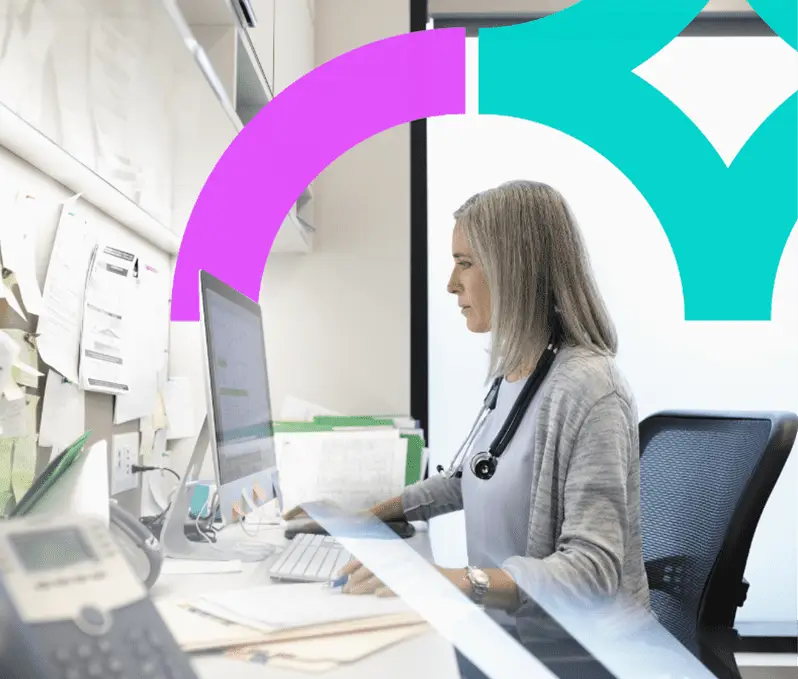 Healthcare professional, using an RFP management software.
