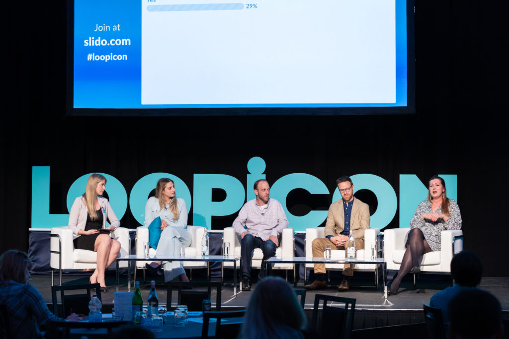 Guest speakers are giving speech at Loopicon 2019