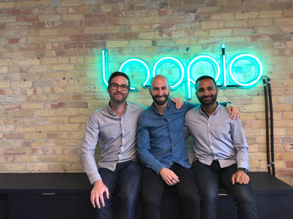 Loopio's co-founders from left to right: CTO Matt York, CRO Jafar Owainati, CEO Zak Hemraj