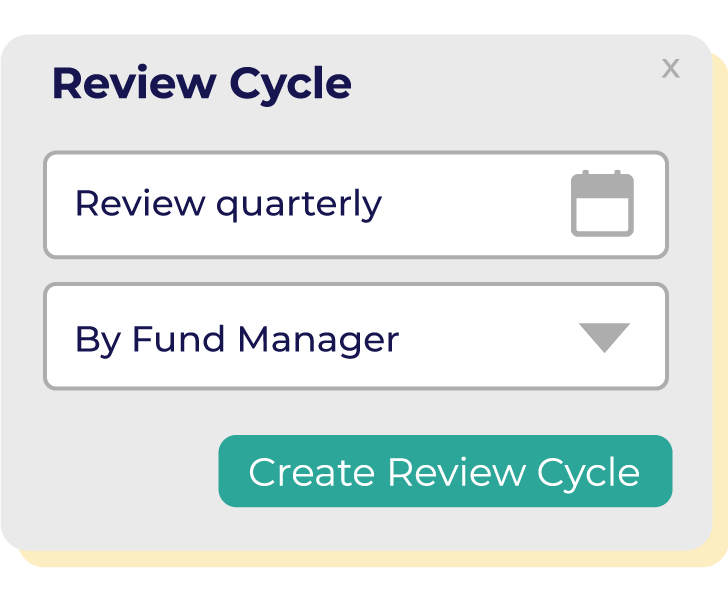 Review cycle screen