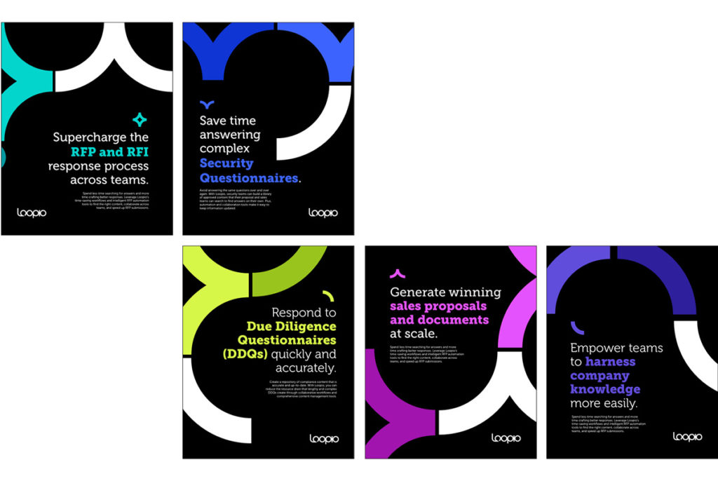 Examples of what Loopio can do for you: RFI, RFP, Security Questionnaires, DDQs, etc.