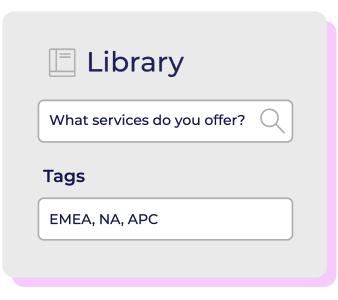 Library search screen