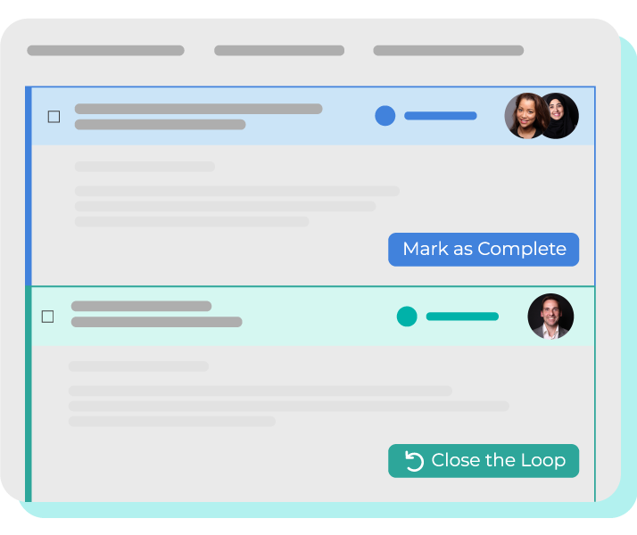 Close the loop screen