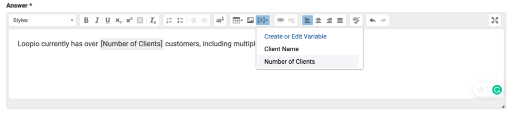 How to add merge variables when creating a Library Entry.
