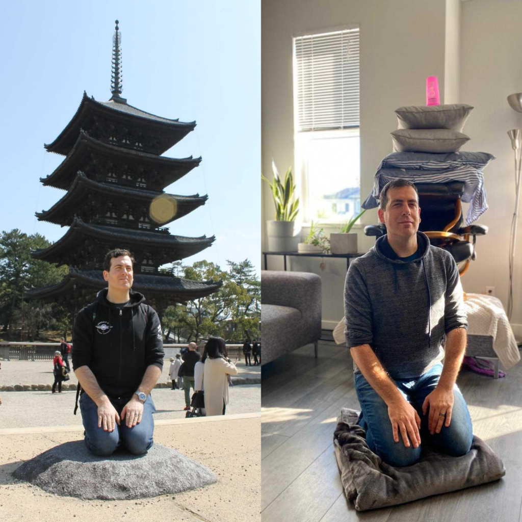 Then vs. Now (2020) travel photo from Loopicon participant, Ben Klein.