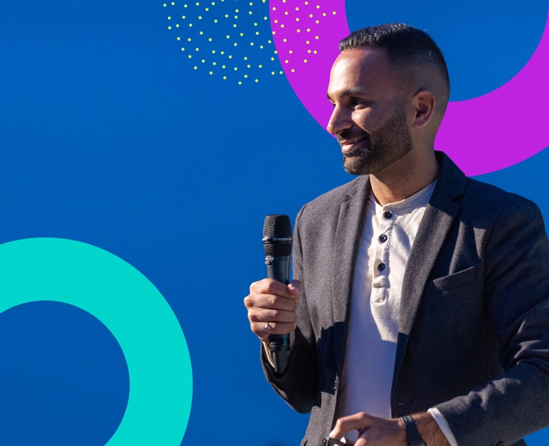 Zak Hemraj, Loopio CEO, speaking at Loopicon 2019