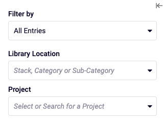 Filtering options in Loopio