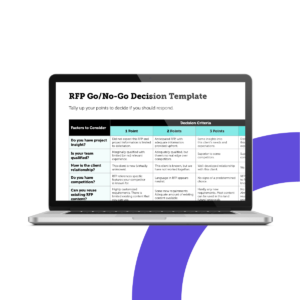 RFP go/no-go decision template