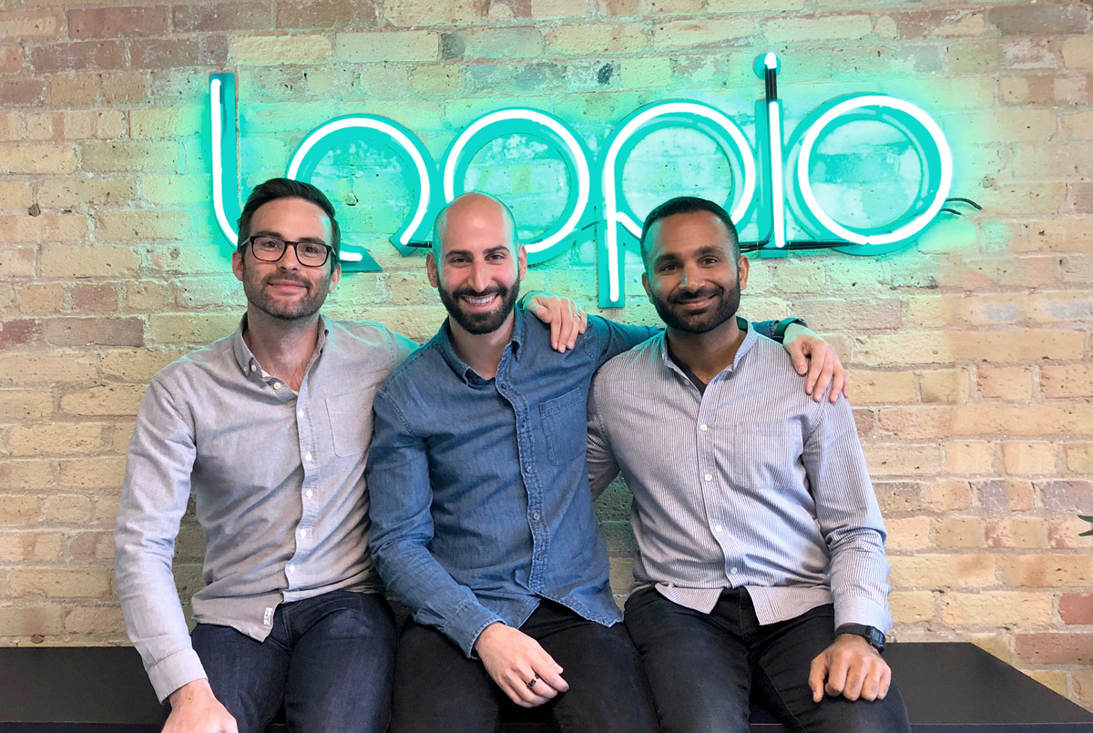 Loopio's three co-founders: Matt York, Jafar Owainati, Zak Hemraj
