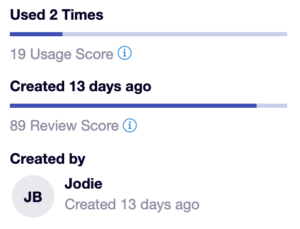 Example of how to tell if an answer is up-to-date using Loopio’s RFP tool