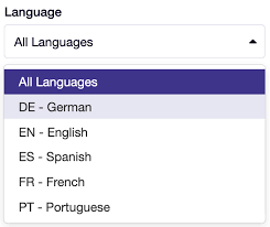 Loopio’s Multi-Language Library: choice of German, English, Spanish, French, Portuguese