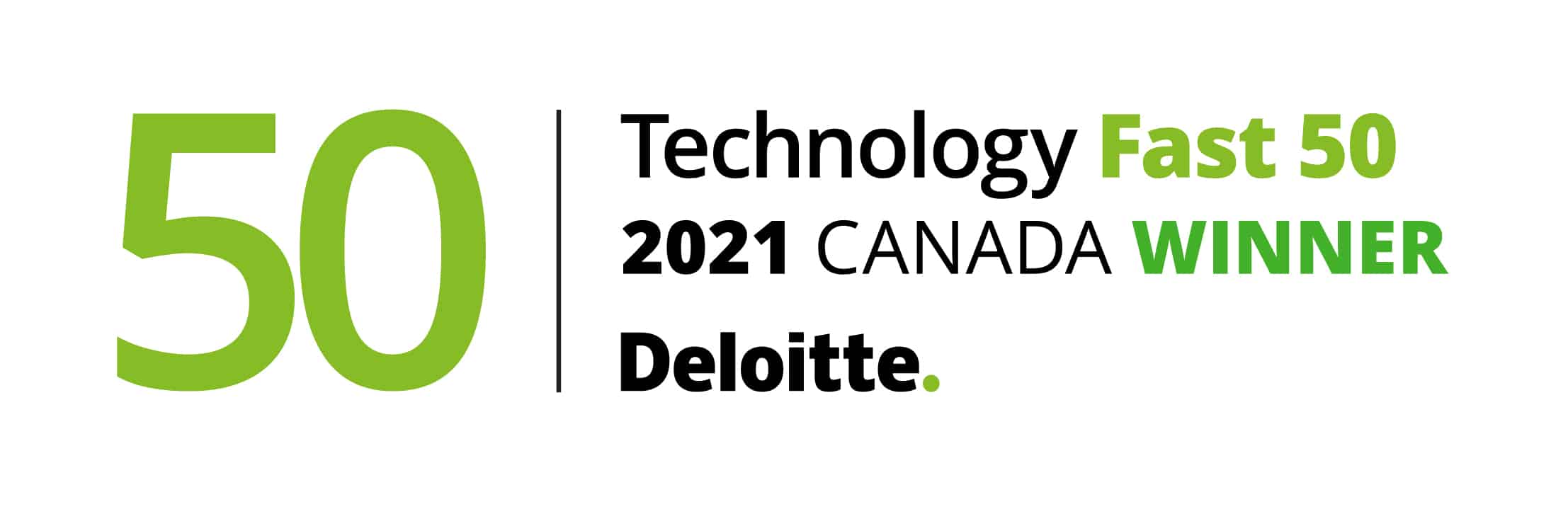 Technology Fast 50 2021 Canada Winner Deloitte.