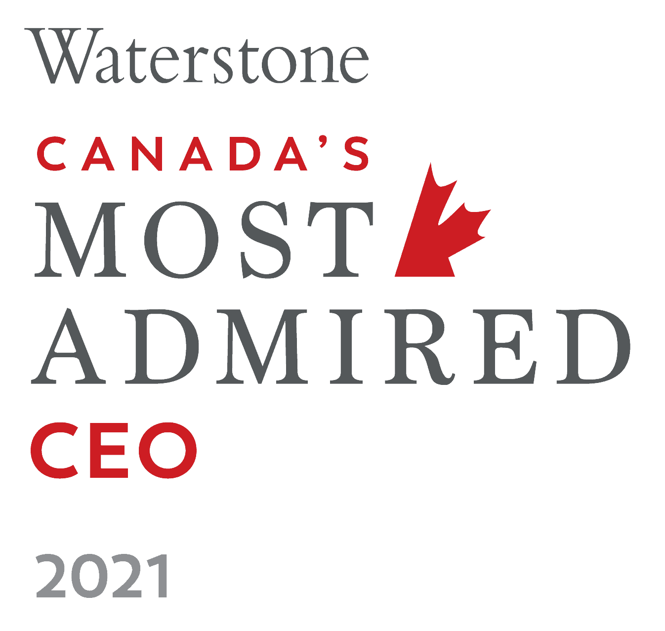 Waterstone awarded Zak Hemraj Canada's Most admired CEO 2021
