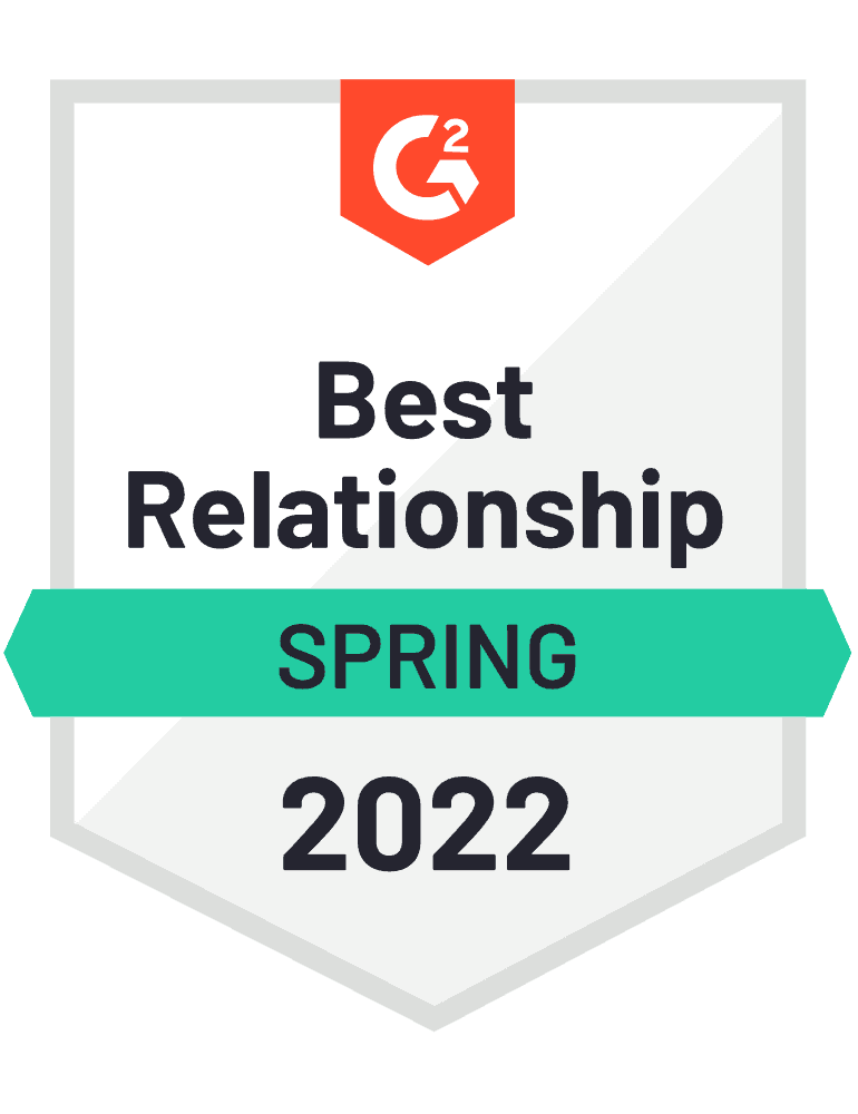 G2 awarded Loopio Best Relationship in Spring 2022