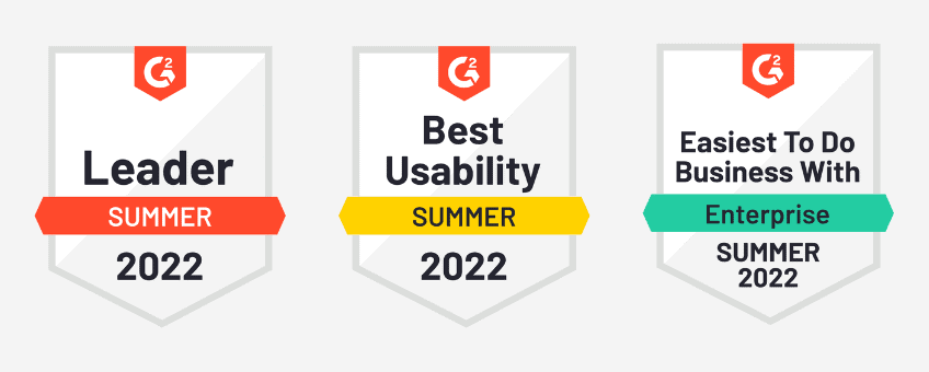 Loopio' G2 Awards in Summer 2022 for Leader, Best Usability, and Easiest to do business with