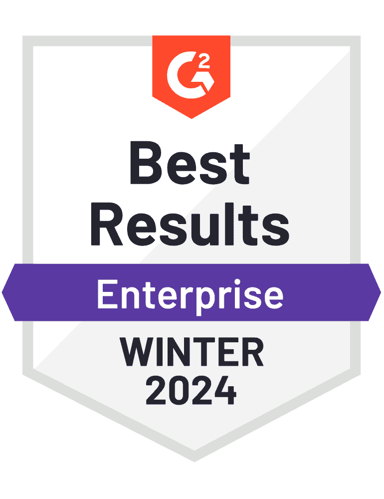 G2 Winter 2024 Award for Best Results