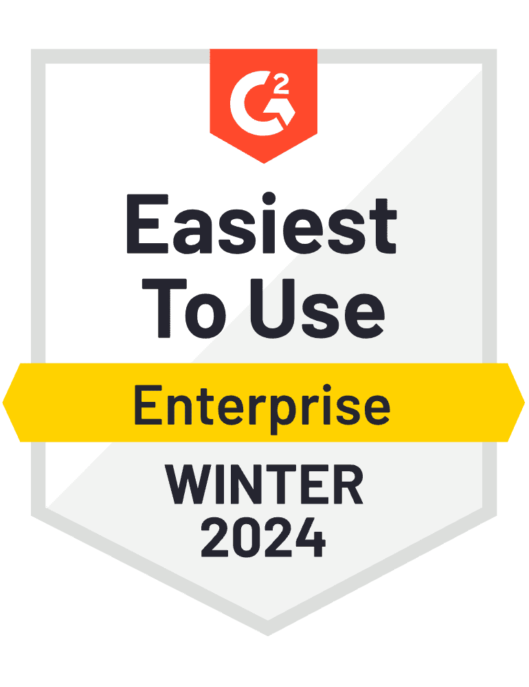 G2 Winter 2024 Award for Easiest To Use