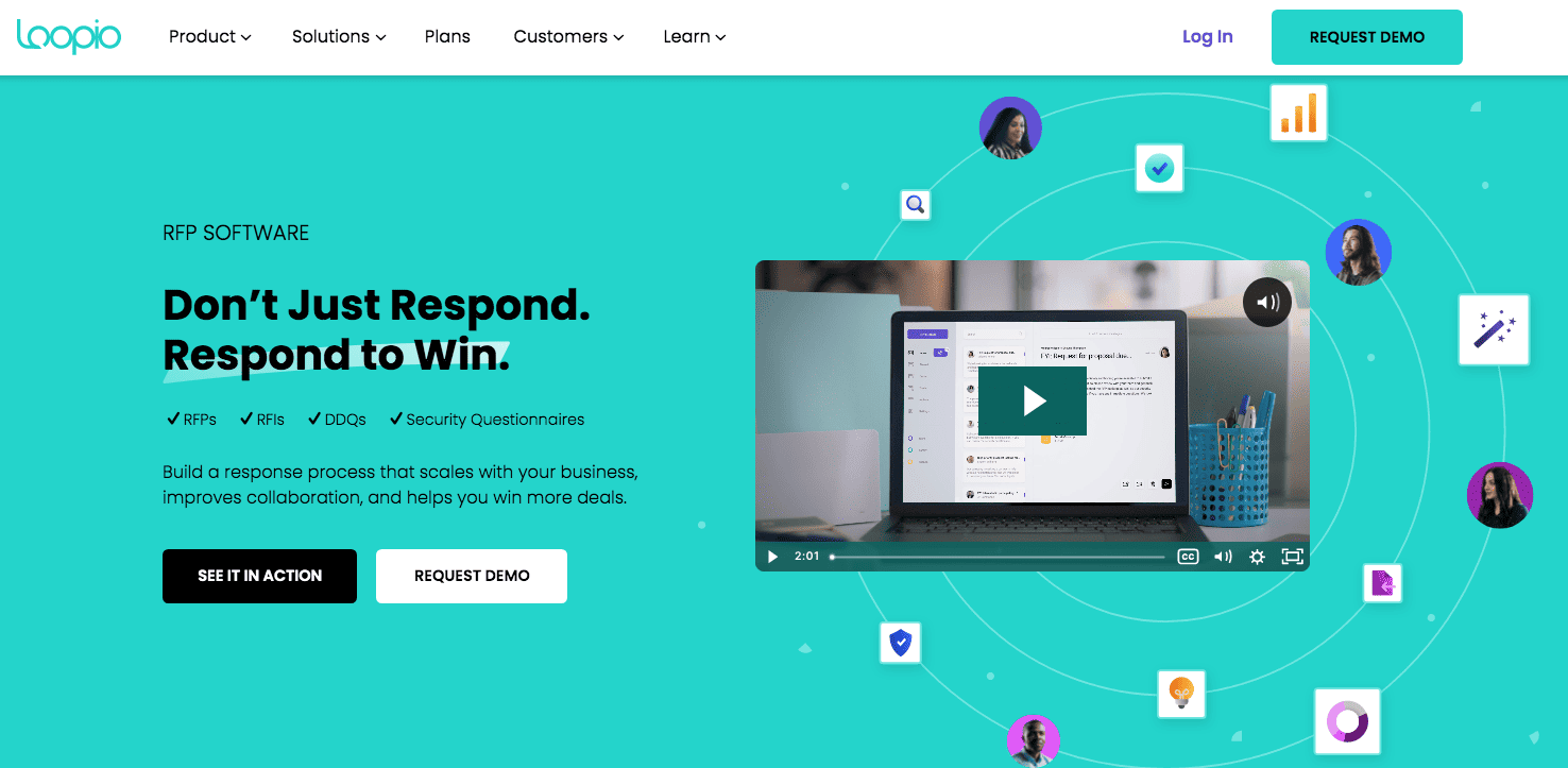 Loopio homepage