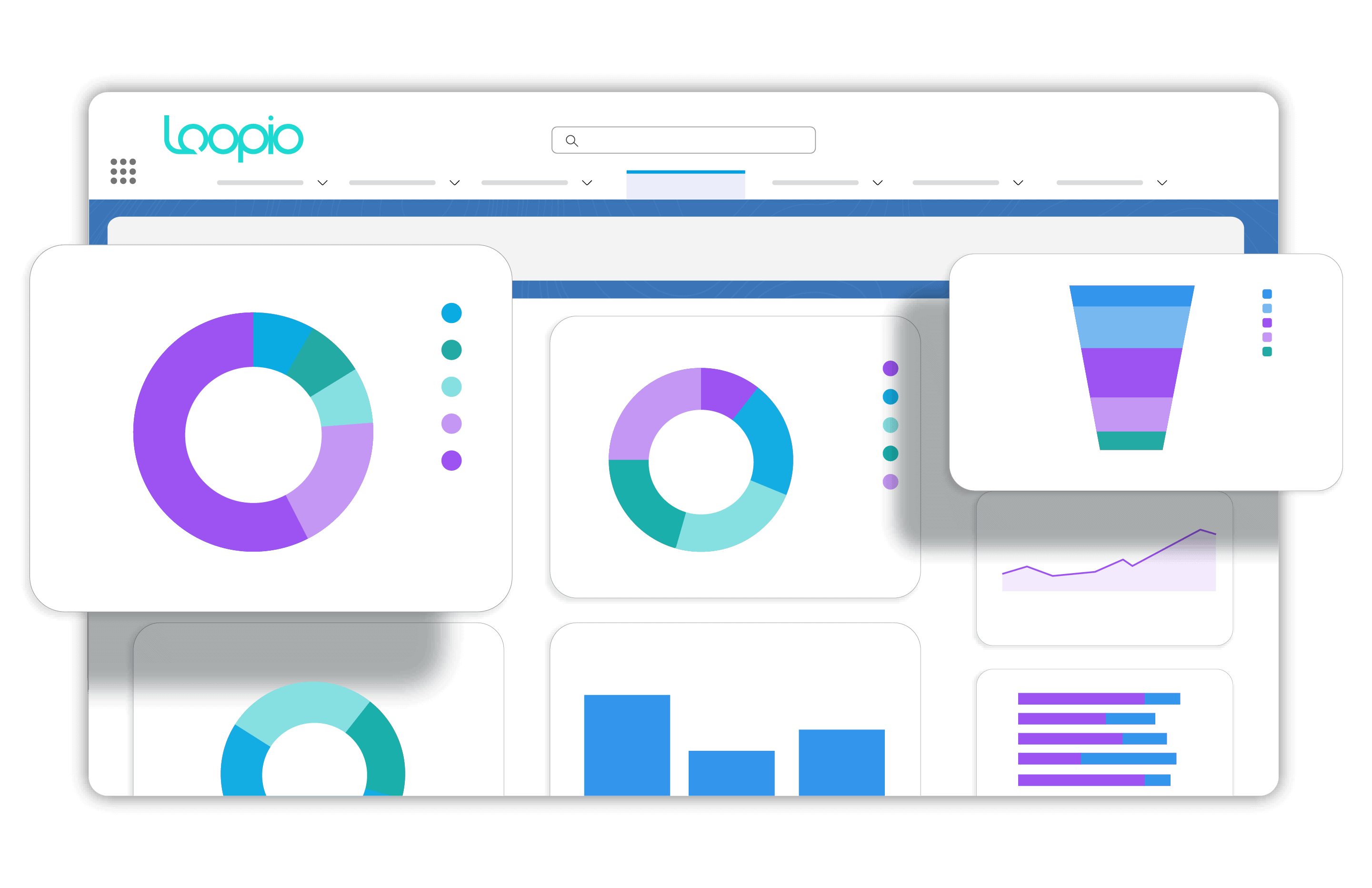 Loopio for Salesforce® product dashboard.