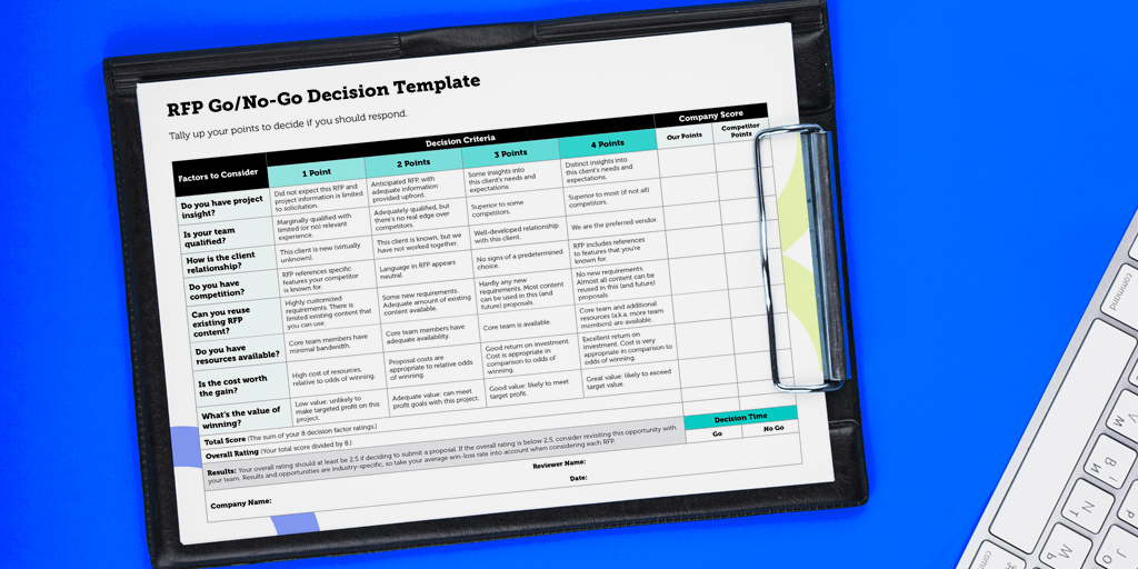 Go/No-Go Decision Template for RFPs